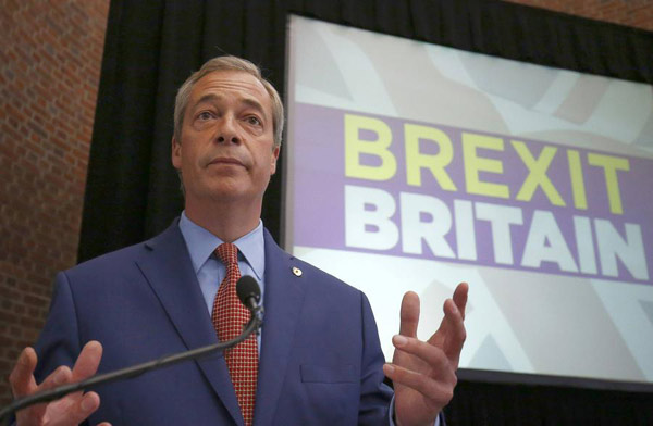 UKIP leader Farage announces surprise departure