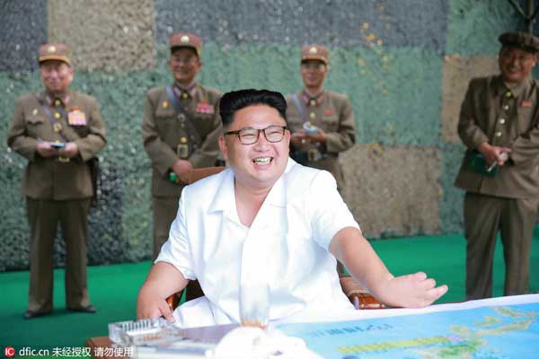 DPRK top leader guides ballistic rocket test-firing