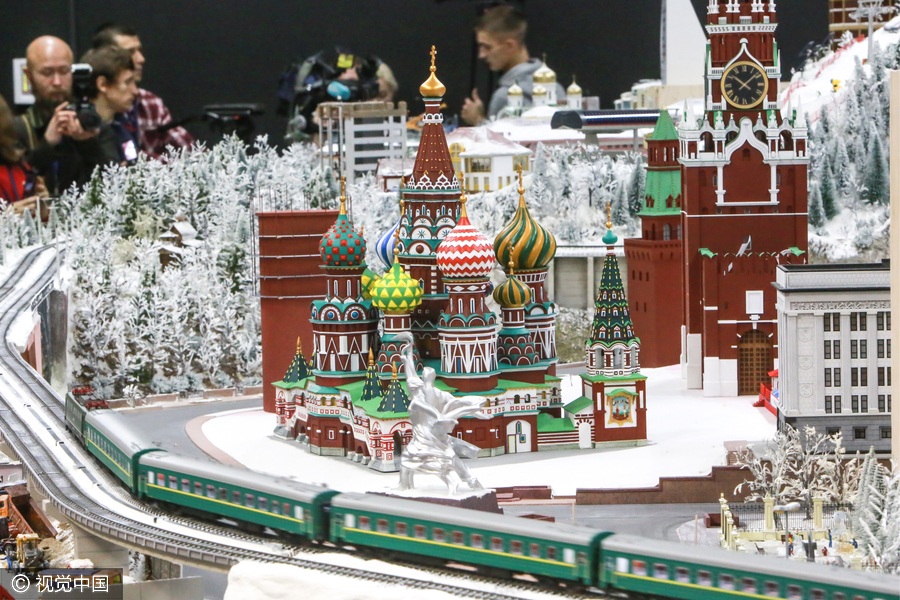 Miniature version of Russia on display