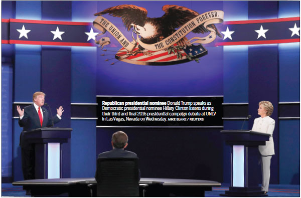 From 'rigged' to Russia, last debate heated