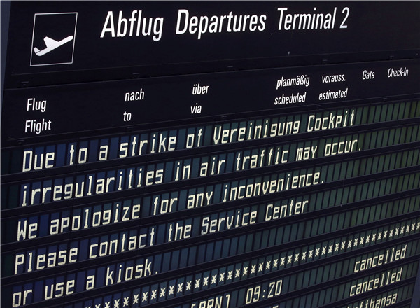 Lufthansa pilots' strike cancels nearly 900 flights