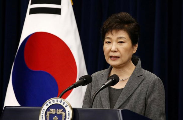 A bill to impeach South Korean President Park Geun-hye passed