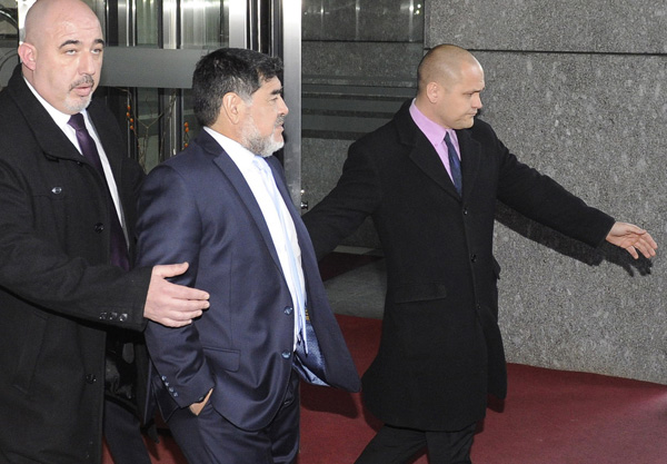 Madrid police talk to Maradona after altercation at hotel