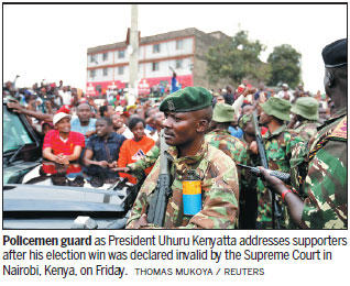 Kenya sets date for repeat of elections