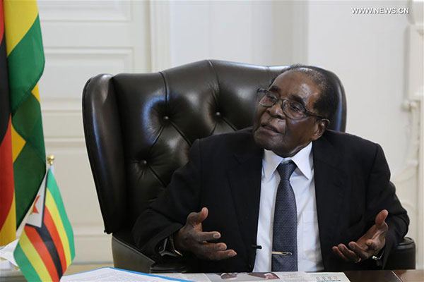 Zimbabwean President Robert Mugabe resigns