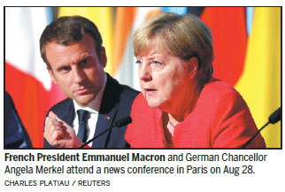 Macron takes Europe's center stage