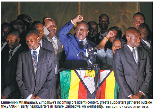 Zimbabwe embraces new leader