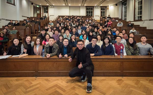 Pop singer tells Cambridge audience how he became an investor