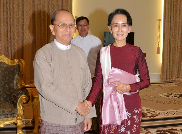 Myanmar President, Aung San Suu Kyi discuss systematic power transfer