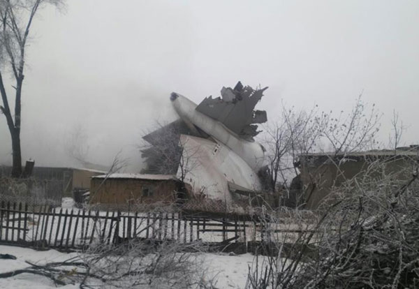 Turkish Airlines cargo jet crash kills at least 30 in Kyrgyzstan